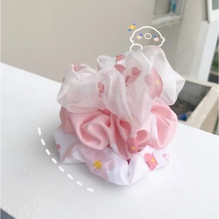 Cột tóc scrunchies sakura