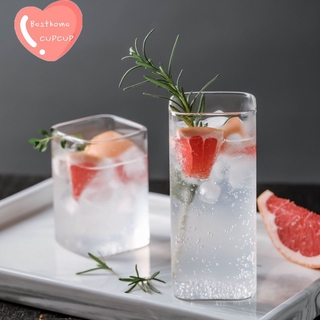 Ly Thủy Tinh Hình Vuông Dung Tích 250ml 380ml