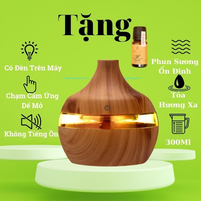 Máy Xông Tinh Dầu Phòng Ngủ Aroma Máy Khuếch Tán Tinh Dầu Phun Sương Toả Hương Tạo Ẩm Thơm Mát Phòng Và Đuổi Muỗi