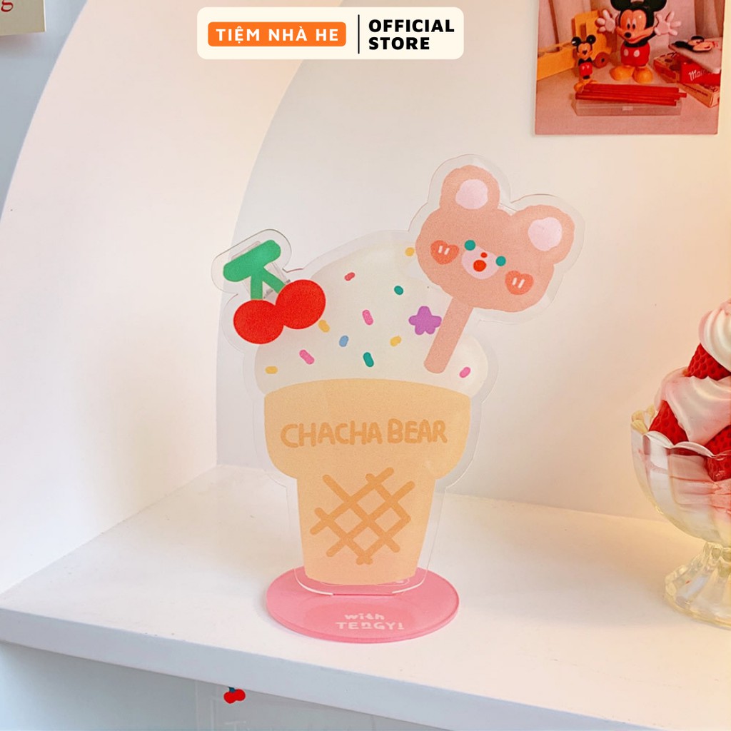 Kẹp Giấy Note Để Bàn Tiệm Nhà He, Kẹp Ảnh Hình Gấu Dễ Thương