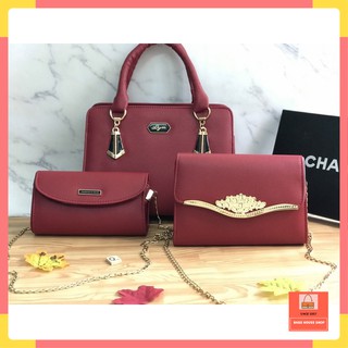 [HOT TREND] Combo bộ 3 túi xách nữ giá rẻ THỜI TRANG MẪU MỚI hàng đẹp  BHB3001 MẪU MỚI THỜI TRANG MẪU MỚI HÀN QUỐC