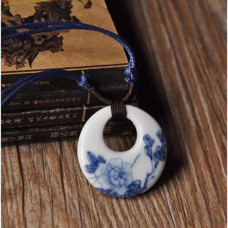 Vòng gốm đeo cổ bình an hàng có sẵn