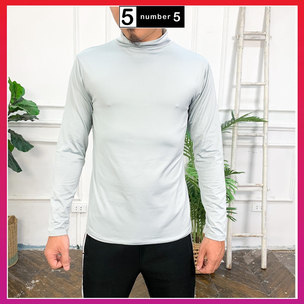 Áo Giữ Nhiệt Nam Number5 Lót Nỉ Cổ 5 Phân Siêu Ấm [ AN ] | BigBuy360 - bigbuy360.vn