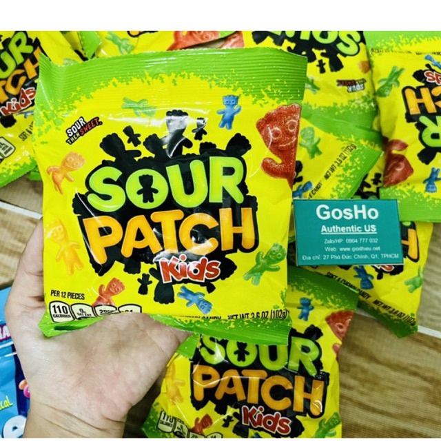 Kẹo dẻo Sour Patch Kids Hương Trái Cây gói 102g của Mỹ
