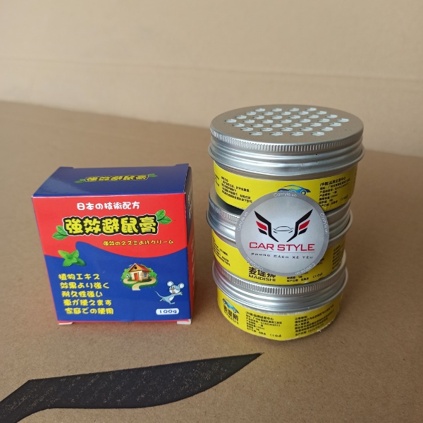 Sáp đuổi chuột ô tô chống chuột hương liệu tự nhiên không gây mùi độc hại cho người trên xe dạng gel hương bạc hà