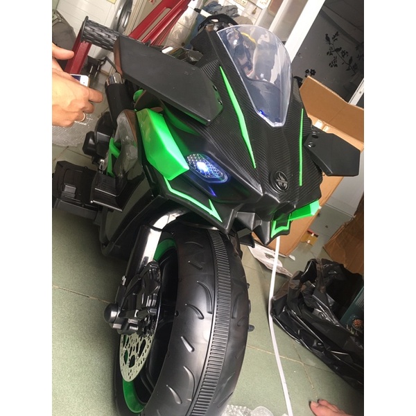 Xe máy điện trẻ em HK-H2R kiểu dáng khỏe khoắn,động cơ 12V mạnh mẽ