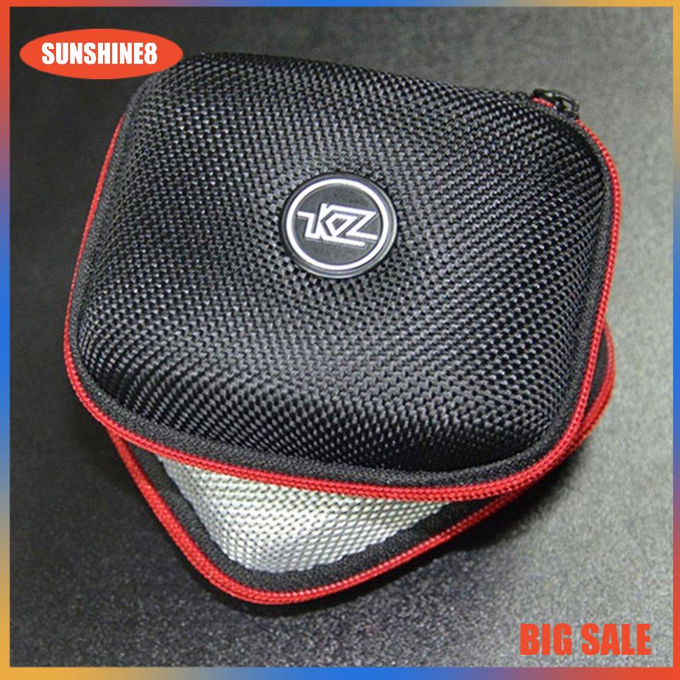 【SUN】KZ Mini Nylon Earphone Storage Organizer Earphone Holder Earbud Storage Case