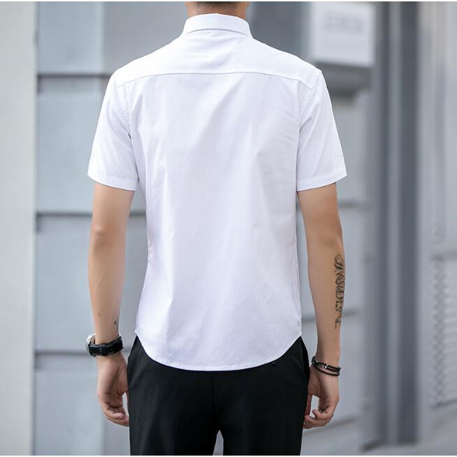 Áo Sơ Mi Nam Mới!! Áo Sơ Mi Oxford Ngắn Tay Thời Trang Cá Tính Cho Nam