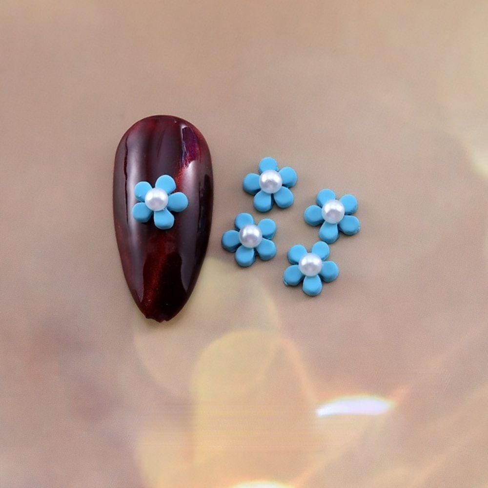 Set 10 Phụ Kiện Trang Trí Móng Tay 3D Hình Hoa DIY