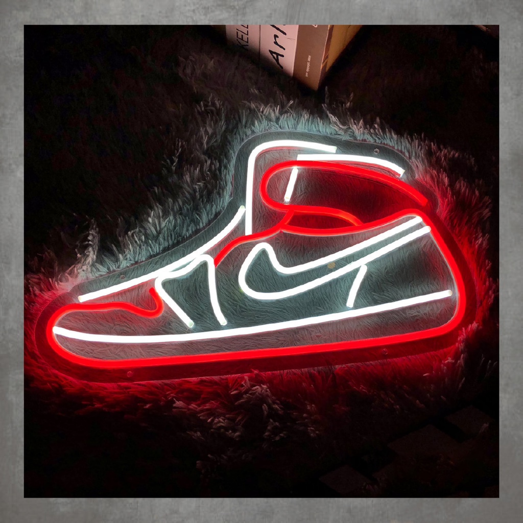Đèn neon trang trí GIÀY NIKE - Phù hợp trang trí tường, để bàn, phụ kiện decor nhà