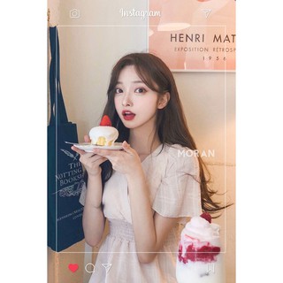 (ORDER-sẵn L) Váy MORAN chun eo dáng xòe Hàn Quốc