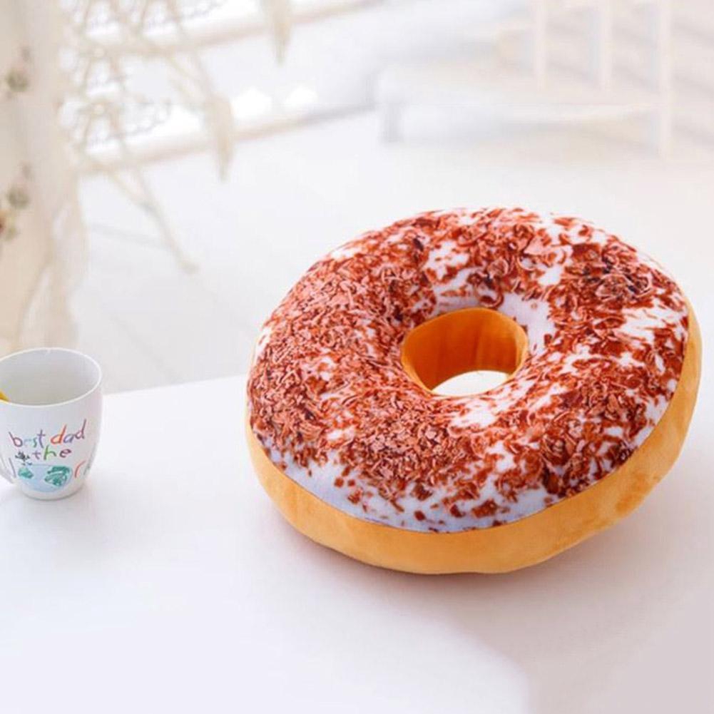 Bao Gối Đệm In Hình Bánh Donut 3d, Không Có Lõi