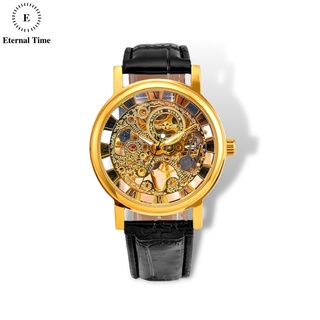 Đồng Hồ Cơ Nam Winner DHN008 Dây da, Dây thép