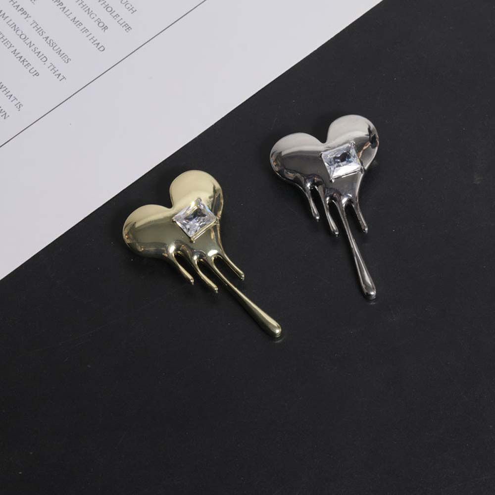 Ghim cài áo hình trái tim đính đá zircon nhiều màu thời trang thanh lịch cho nữ