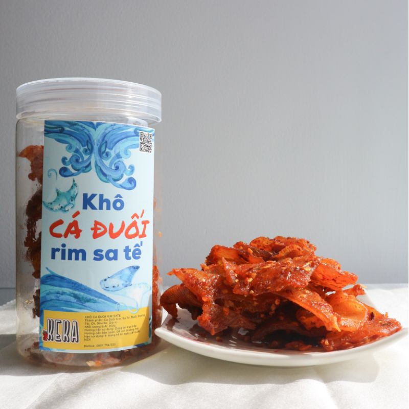 Khô Cá Đuối Rim SaTế KeKa 300g, Đặc Sản Đà Nẵng