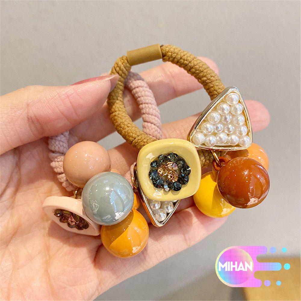 Dây buộc tóc cao su co giãn màu sắc ngọt ngào phong cách Hàn Quốc MIHAN1