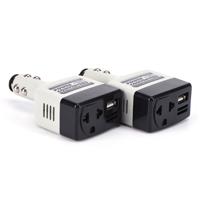 Đầu chuyển đổi dòng điện từ DC 12V sang AC 220V có cổng USB đa năng
