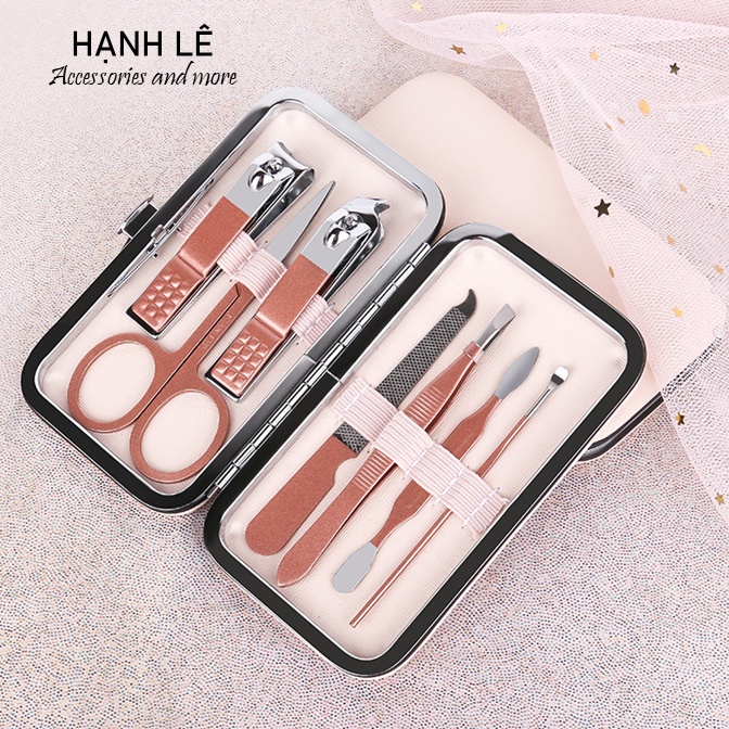 Set 7 Kềm cắt da cắt móng bằng thép không gỉ cao cấp cắt móng tay móng chân