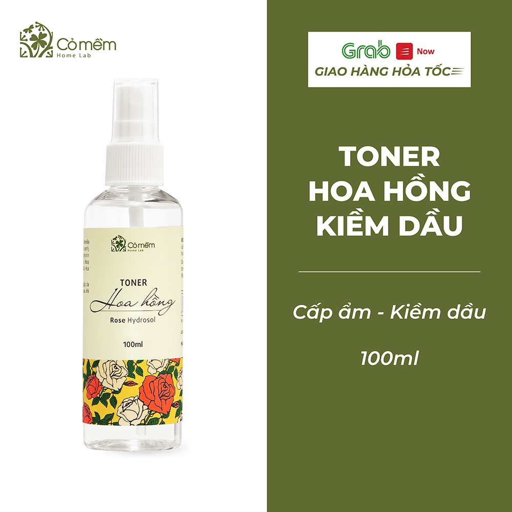 Toner Thiên Nhiên Hoa Hồng Giúp Cấp Ẩm Kiềm Dầu Cỏ Mềm 100ml