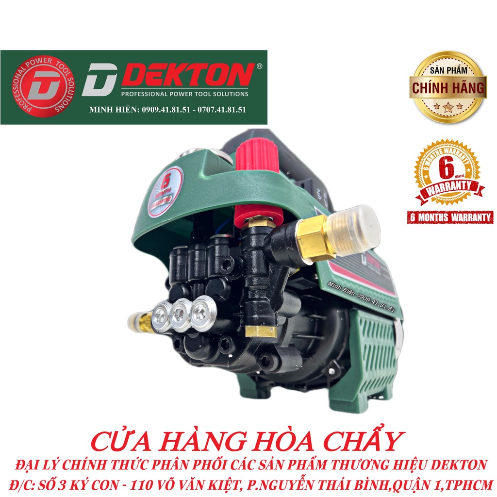 Máy Rửa Xe Dekton 2800W / DK-2800 / Có Chỉnh Áp