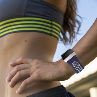 Dây đeo silicon 2 màu cho đồng hồ thông minh Fitbit Ionic