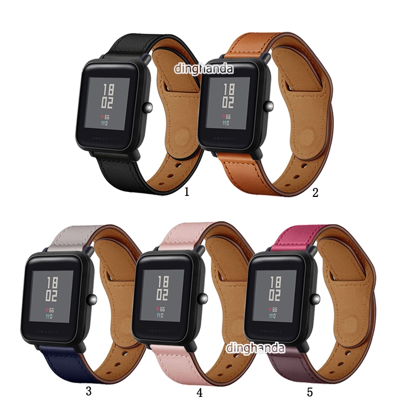 Dây Đeo Bằng Da Thật Cho Đồng Hồ Thông Minh Huami Amazfit Bip Lite Bip S U Bip 3 pro