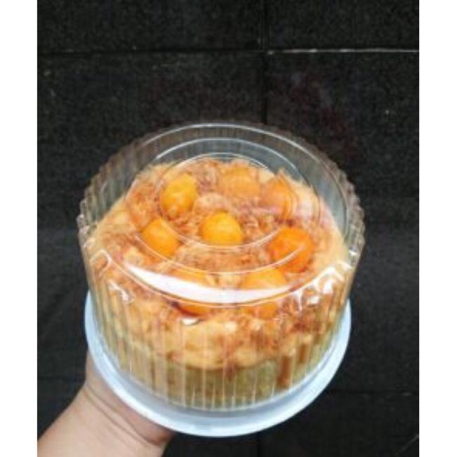 Bộ 50 hộp nhựa đựng bánh H25 cao, đựng bánh bông lan trứng muối