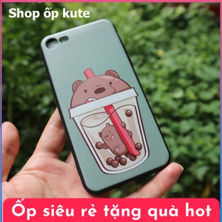 Ốp iphone hình trà sữa/con gấu cute cực đẹp có đủ mã ip6/7/8/x/xs max