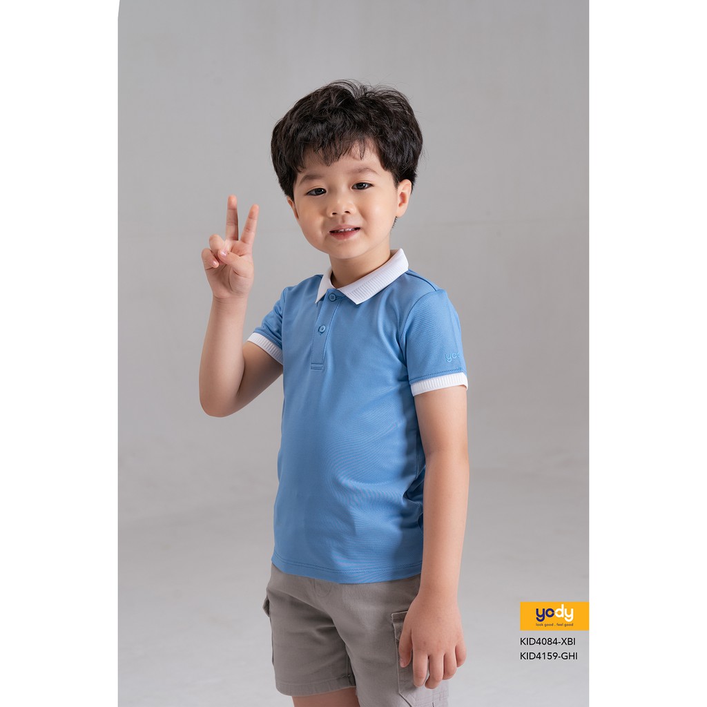 Áo Polo Trẻ Em Chất Coolmax Chính Hãng YODY Áo Thun Có Cổ Trẻ Em - KID4084