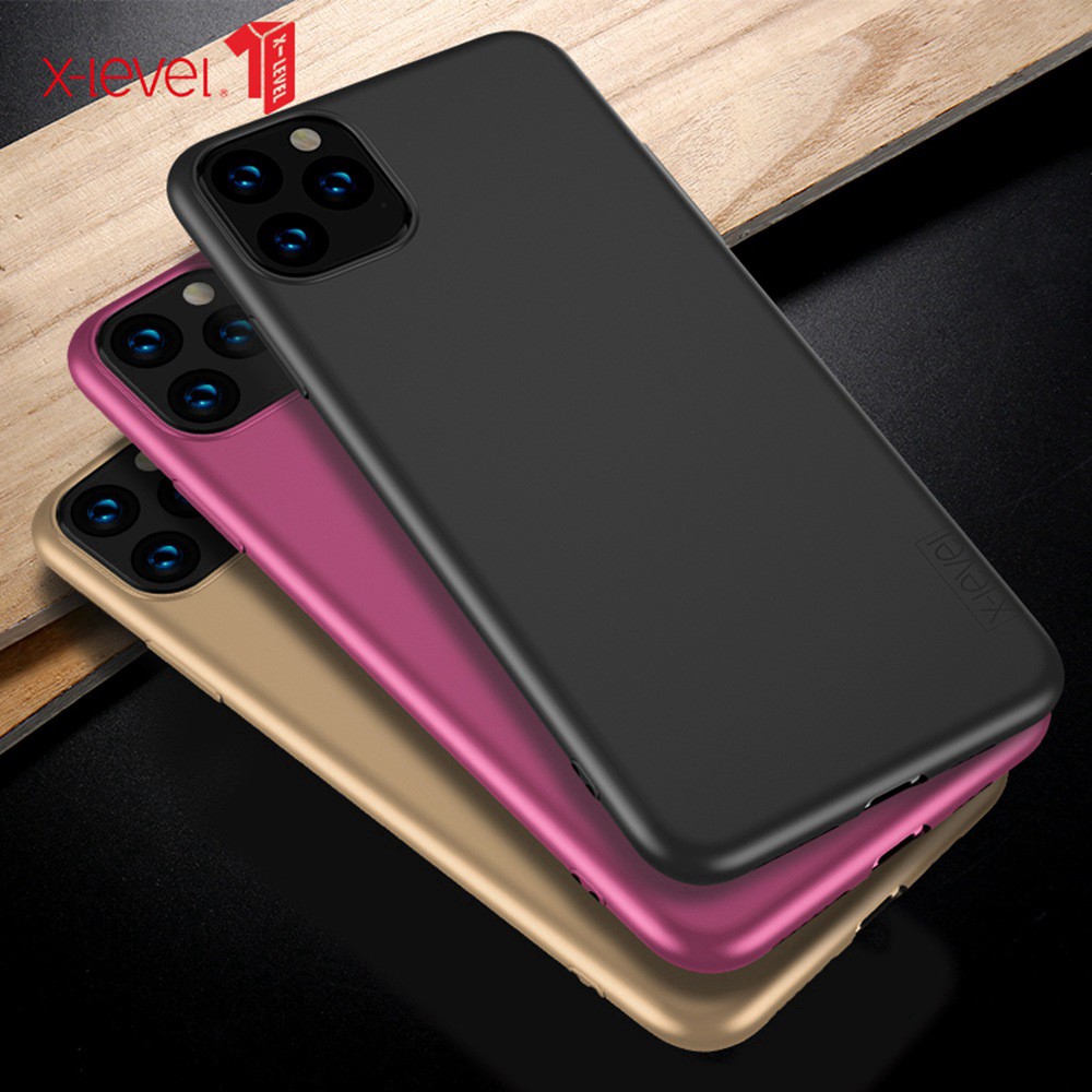 Ốp lưng X-level Guardian cho iPhone 11/11 Pro/11 Pro Max, iPhone X/XS/Xr/XS Max silicon dẻo màu đen cao cấp chống bẩn