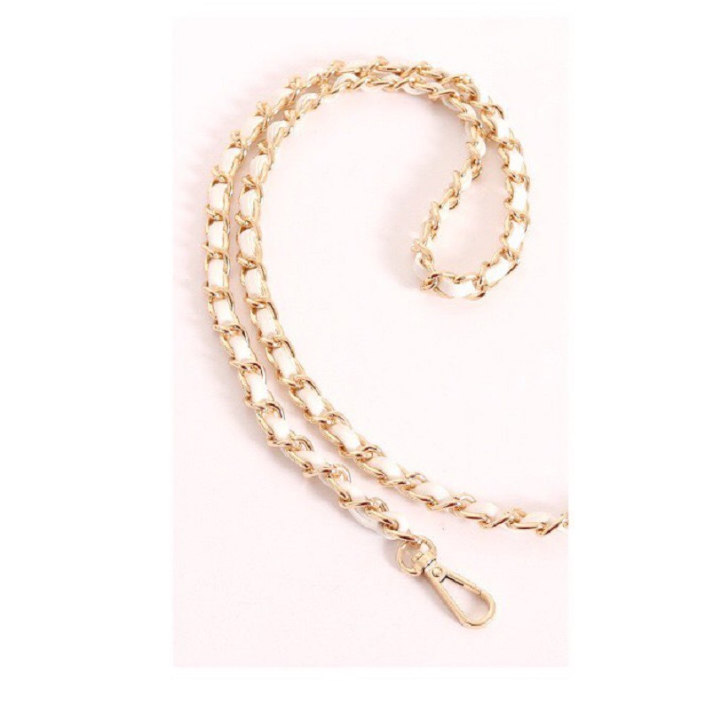 Dây da phối xích, dây xích kim loại đeo vai túi xách quai túi bag straps, chain, CROSSBODY BAGS, bag string