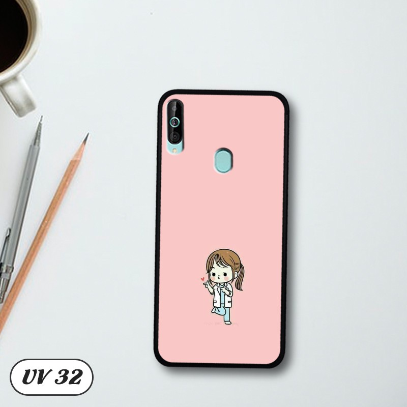 Ốp lưng nhám viền dẻo Samsung Galaxy A60 in hình