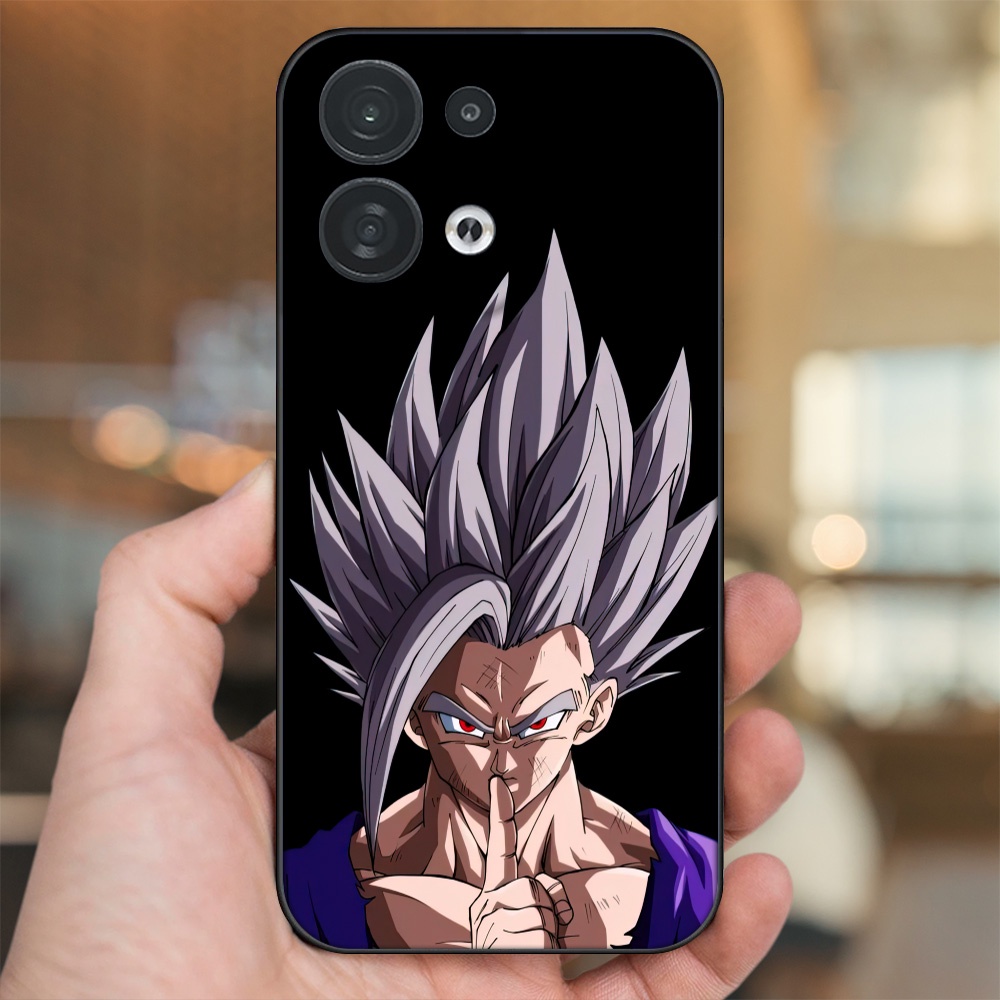 Ốp lưng Oppo Reno 8 5G viền đen in hình Gohan Dragon Ball