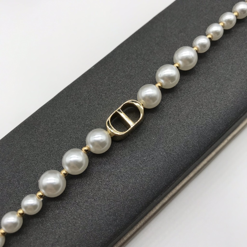 Trang sức Dior bạc s925 ngọc trai giả thời trang nữ