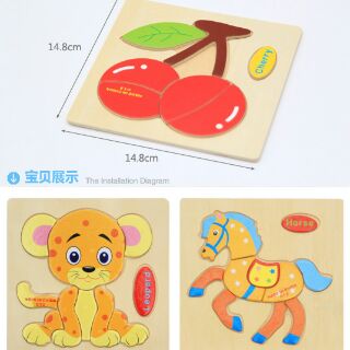 Combo 10 tranh ghép gỗ