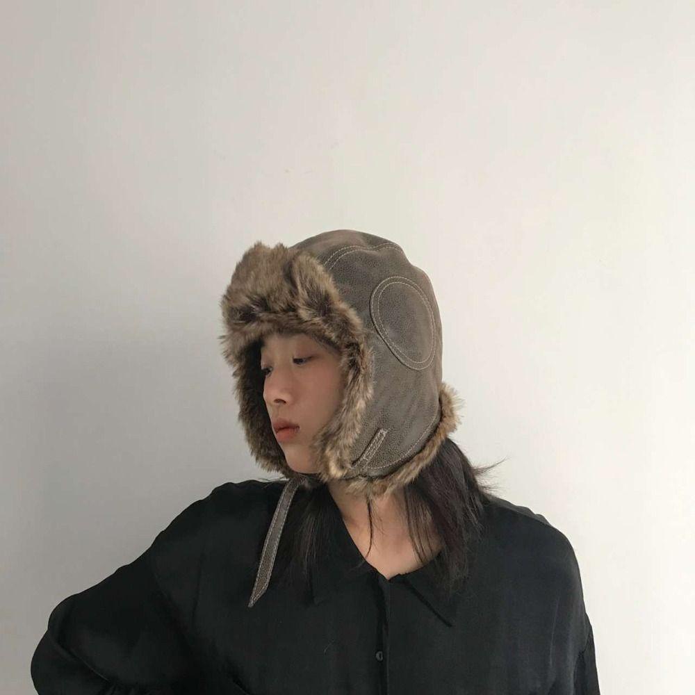 Mũ Lông Che Tai Chống Lạnh Chống Gió Thời Trang Cho Nam Và Nữ