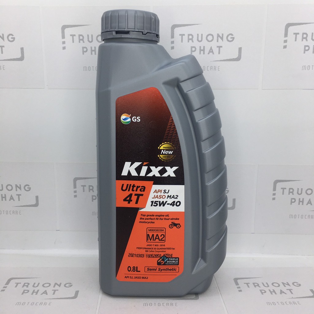 Nhớt Kixx Ultra 15W40 800ml - Nhớt bán tổng hợp dành cho xe số