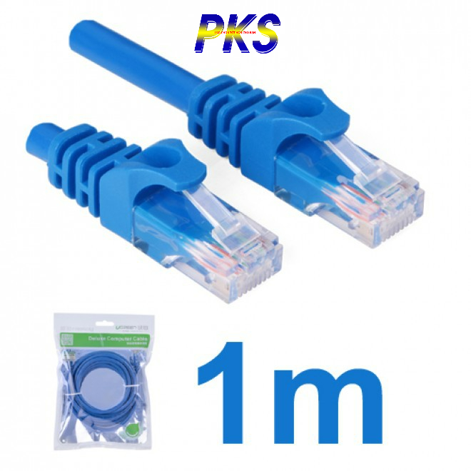 Dây Mạng Bấm Sẵn 2 Đầu CAT6 UTP Patch Cords NW102 11201 (1m) - Xanh