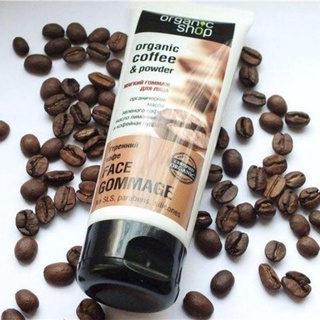 Tẩy tế bào chết cafe organic Nga