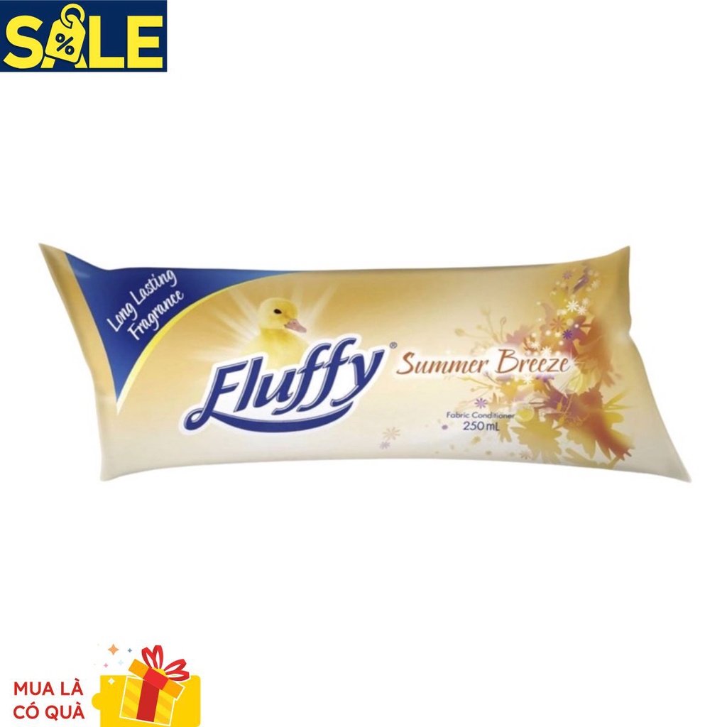 Nước xả vải đậm đặc Fluffy vàng hương hoa lan 250ML - Úc