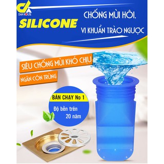 Phụ kiện Silicone lắp thoát sàn chống mùi hôi ngăn vi khuẩn trào ngược lên, nhà tắm, vệ sinh DAN HOUSE