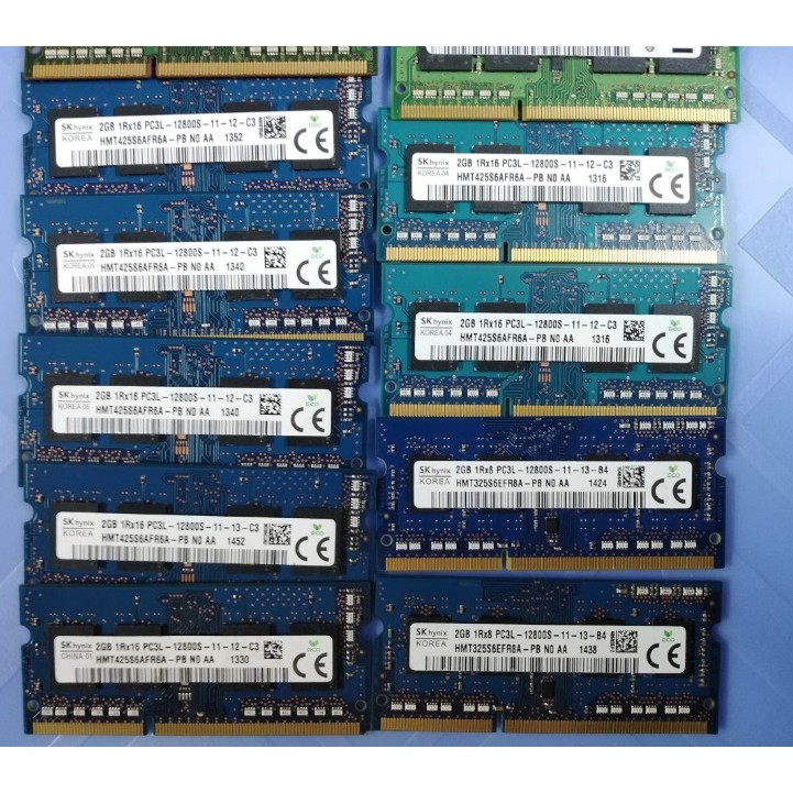 Bộ nhớ ram ddr3 2gb cho laptop, 12800s, pc3-pc3L