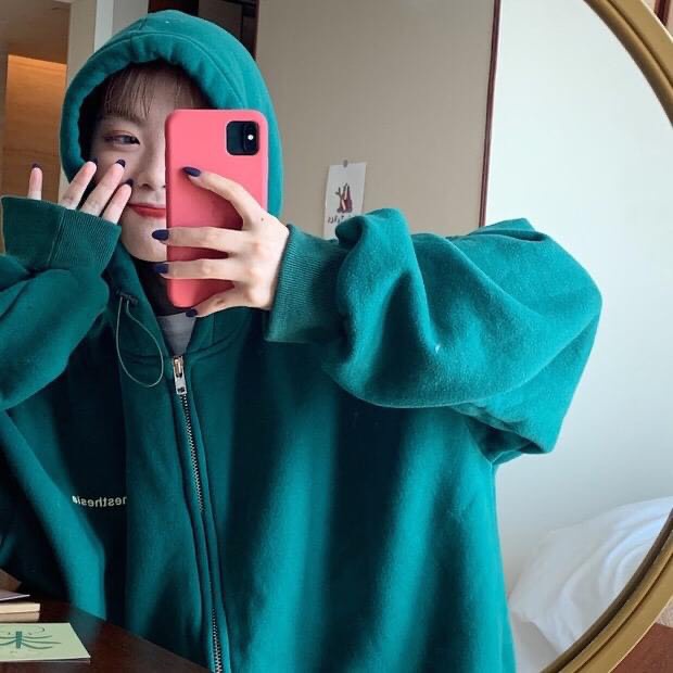Áo khoác hoodie Unisex LOG SMILE áo khoác chất nỉ form rộng có mũ hot trend