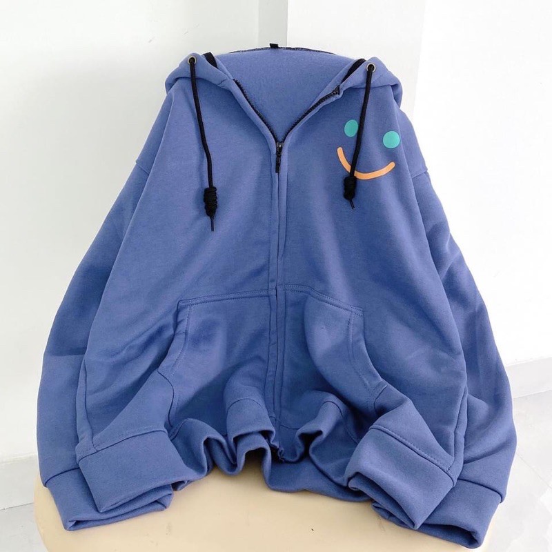 Áo khoác nỉ lót bông Mặt cười unisex | BigBuy360 - bigbuy360.vn