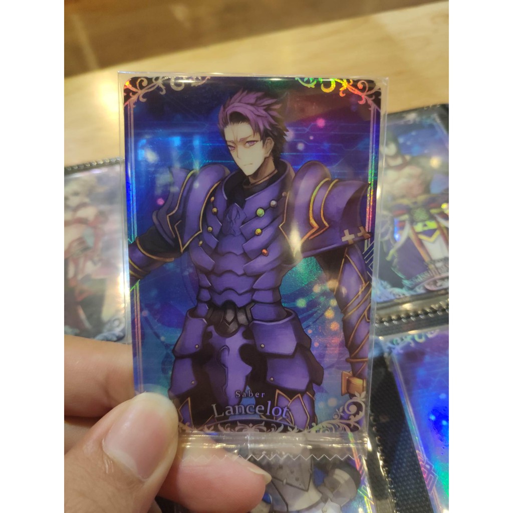 Thẻ bài sưu tầm bánh xốp Fate Grand Order FGO Lancelot - Tặng bọc bài nhựa bảo quản