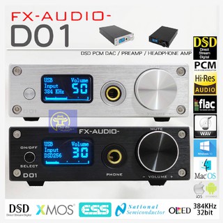 Bộ giải mã DAC FX audio D01 32bit Bluetooth - bản nâng cấp hoàn hảo của X7
