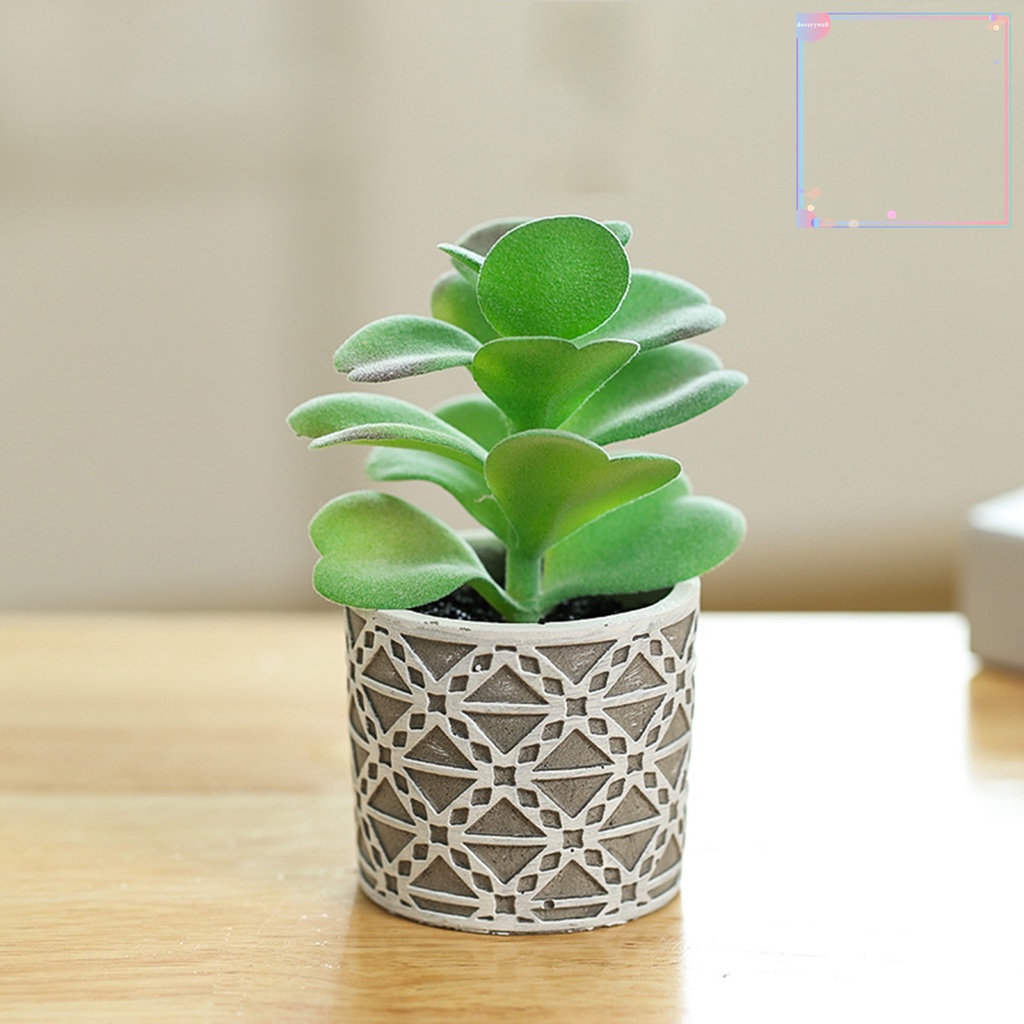 Chậu Cây Cảnh Nhân Tạo Mini Bằng PVC Chuyên Dụng Cho Trang Trí Nhà Cửa