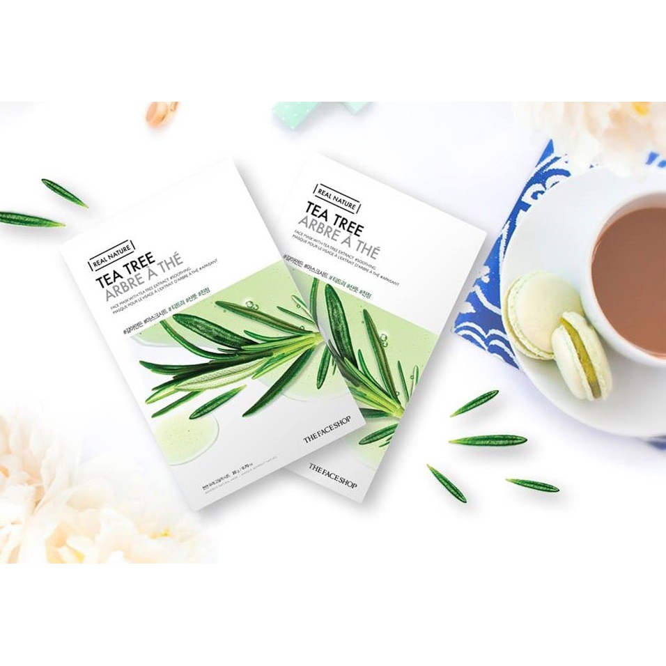 Mặt Nạ Thanh Lọc Da TheFaceShop Real Nature Tea Tree Face Mask 20g