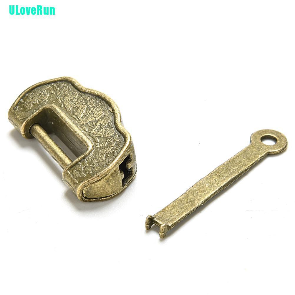 Uloverun Ổ Khóa Bằng Đồng Thau Chạm Khắc Chữ Kiểu Cổ Điển Trung Hoa
