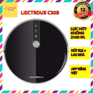 Robot hút bụi lau nhà liectroux c30b- mới 100% -app tiếng việt
